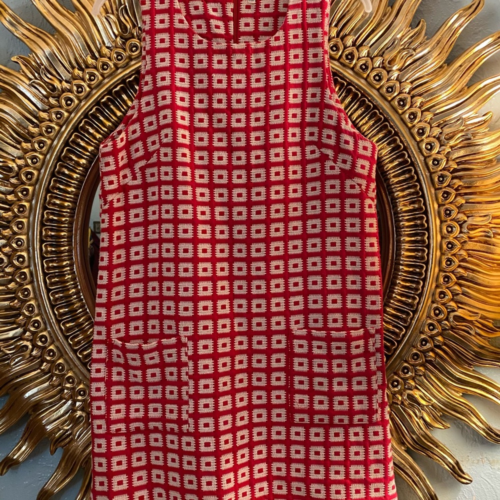 Vintage inspired mod geometric 60s mini dress